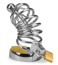 Charger l'image dans la galerie, Cage de chasteté pénis et plug d'urètre Guantanamo