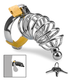 Cage de chasteté pénis et plug d'urètre Guantanamo