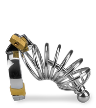 Charger l'image dans la galerie, Cage de chasteté pénis et plug d'urètre Guantanamo