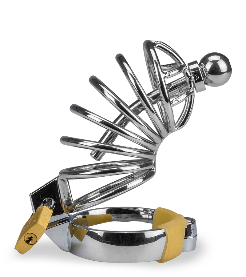 Cage de chasteté pénis et plug d'urètre Guantanamo