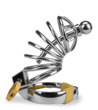 Charger l'image dans la galerie, Cage de chasteté pénis et plug d'urètre Guantanamo