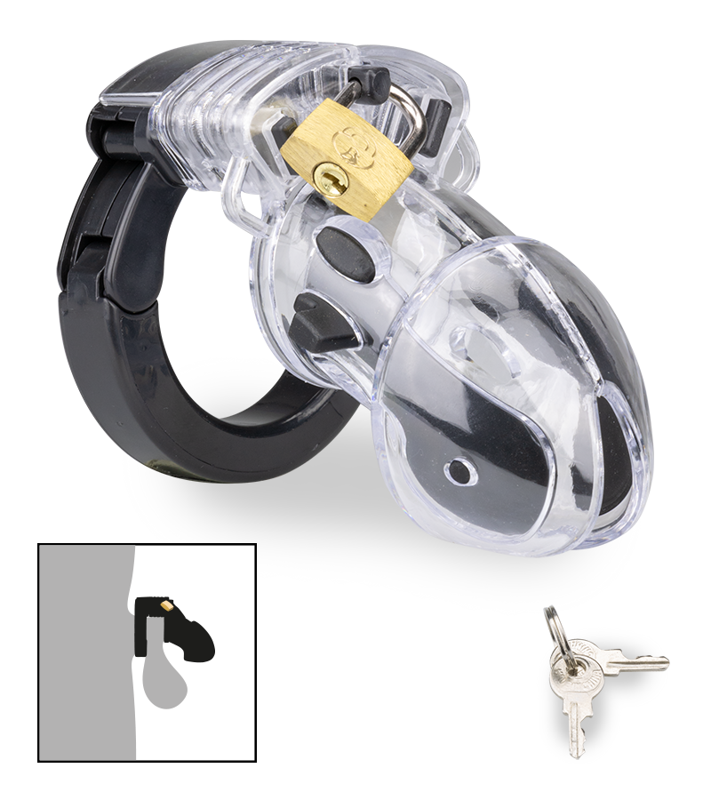 Cage de chasteté réglable à clés