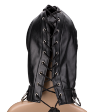 Charger l'image dans la galerie, Cagoule BDSM avec fermeture éclaire pour la bouche et cadenas