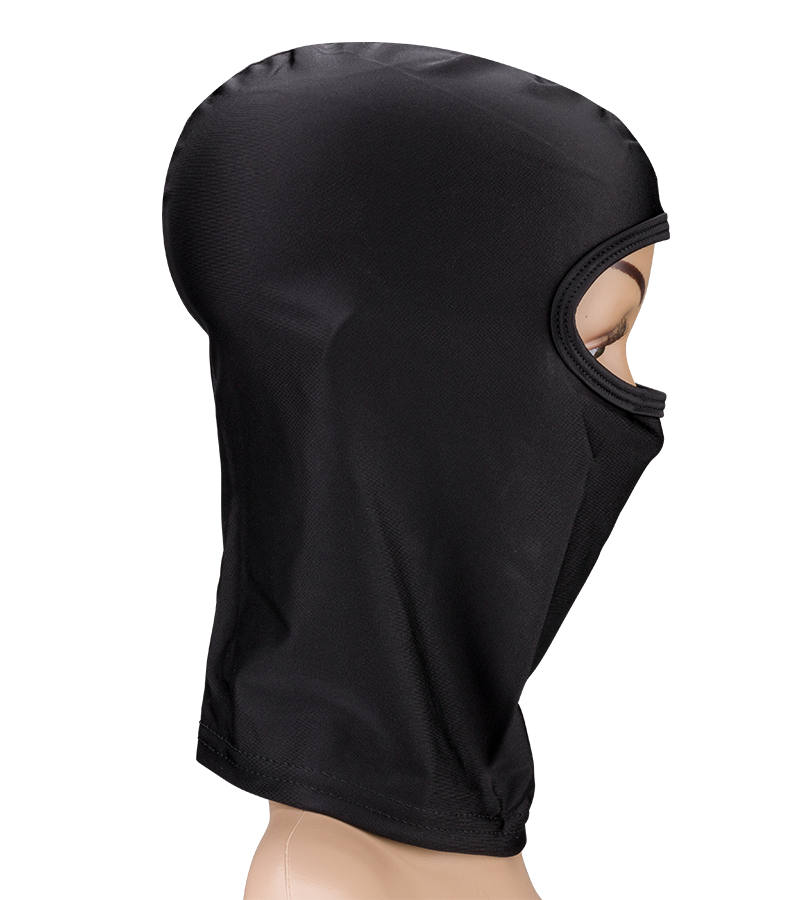 Cagoule BDSM avec grande ouverture pour les yeux
