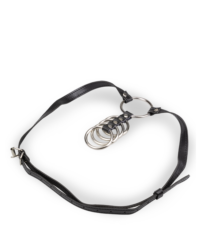 Ceinture 5 anneaux cockring métal