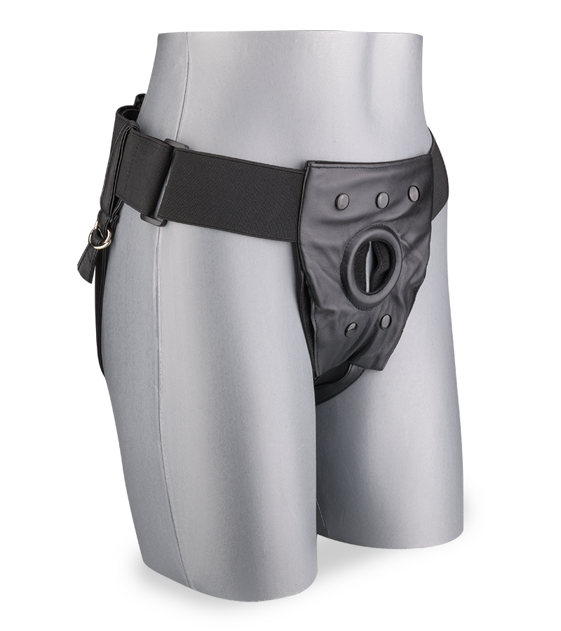 Ceinture BDSM en cuir pour gode ceinture