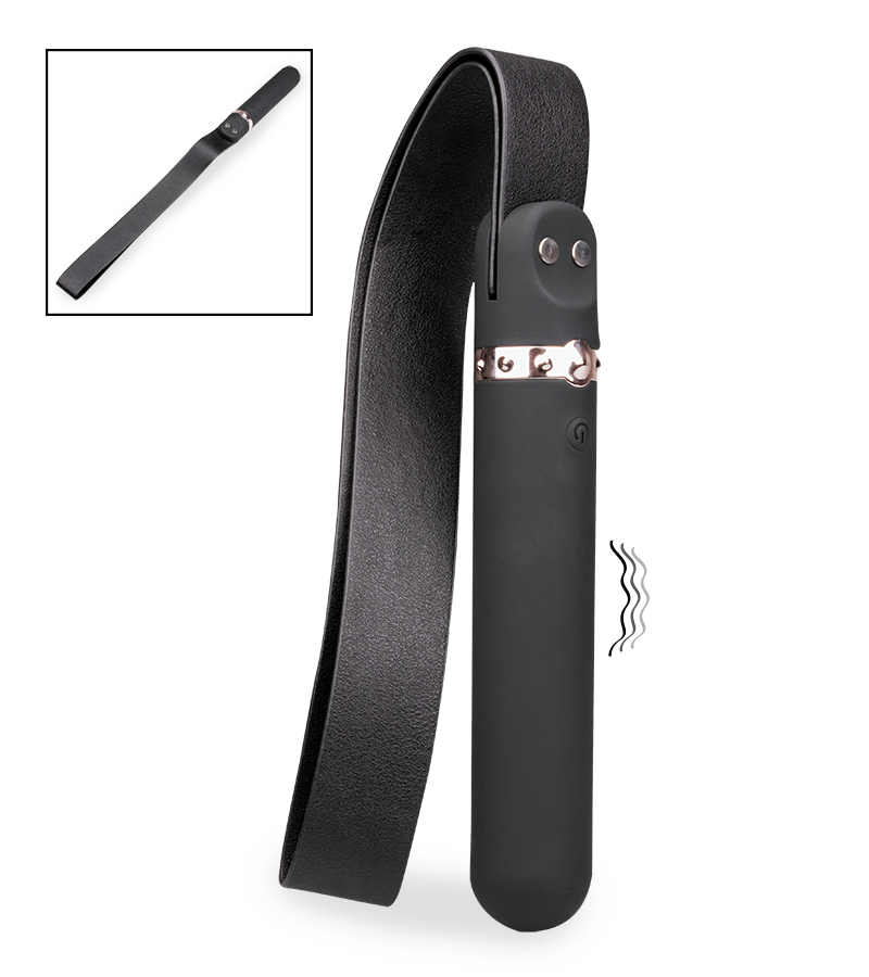 Ceinture de frappe avec manche vibromasseur