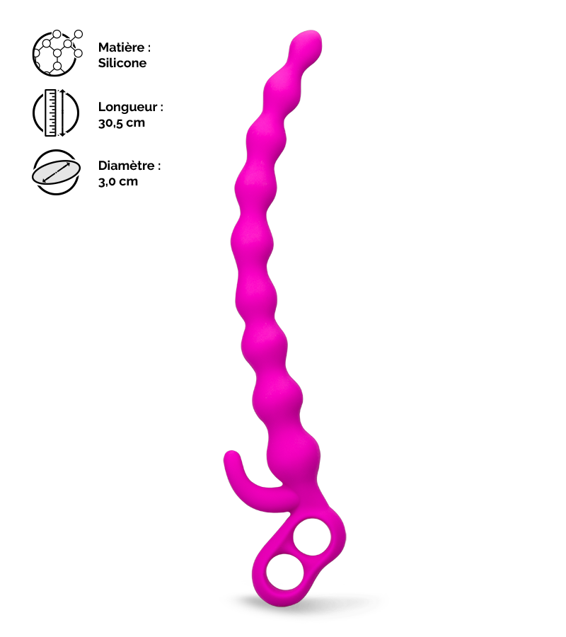 Chapelet thaï anal XL 30,5cm