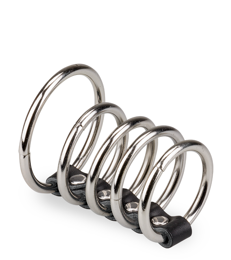 Cinq anneaux cockring métal
