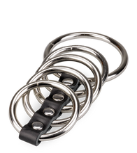 Charger l'image dans la galerie, Cinq anneaux cockring métal