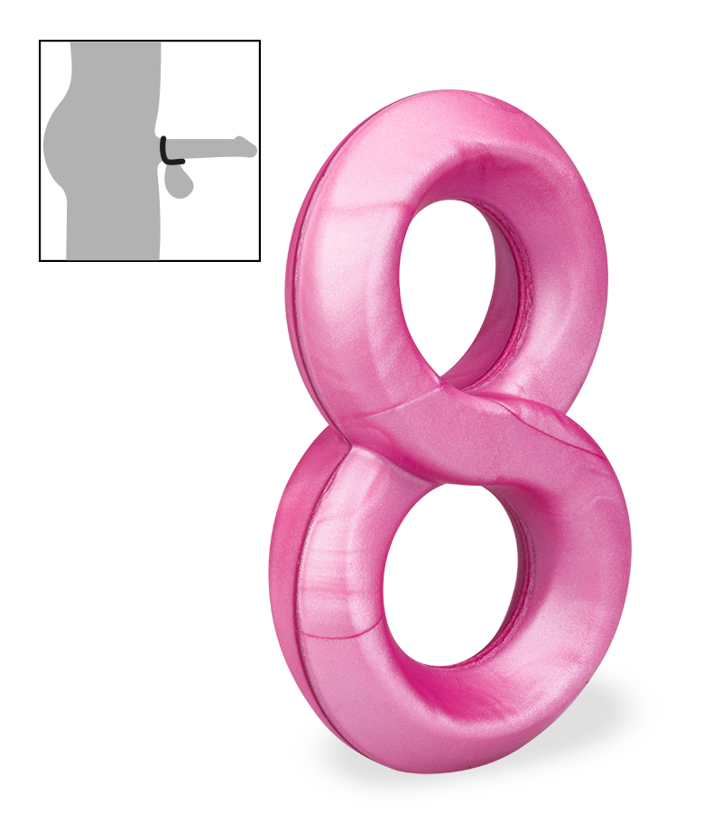 Cockring double en silicone médical Julo