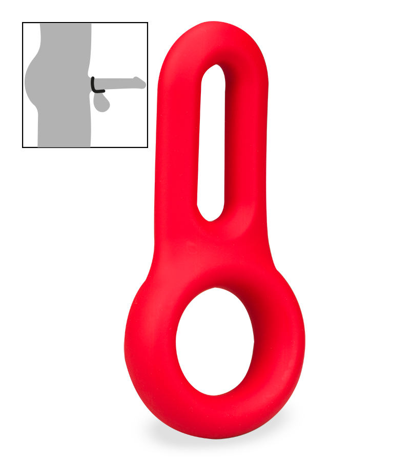 Cockring double en silicone médical Vaster