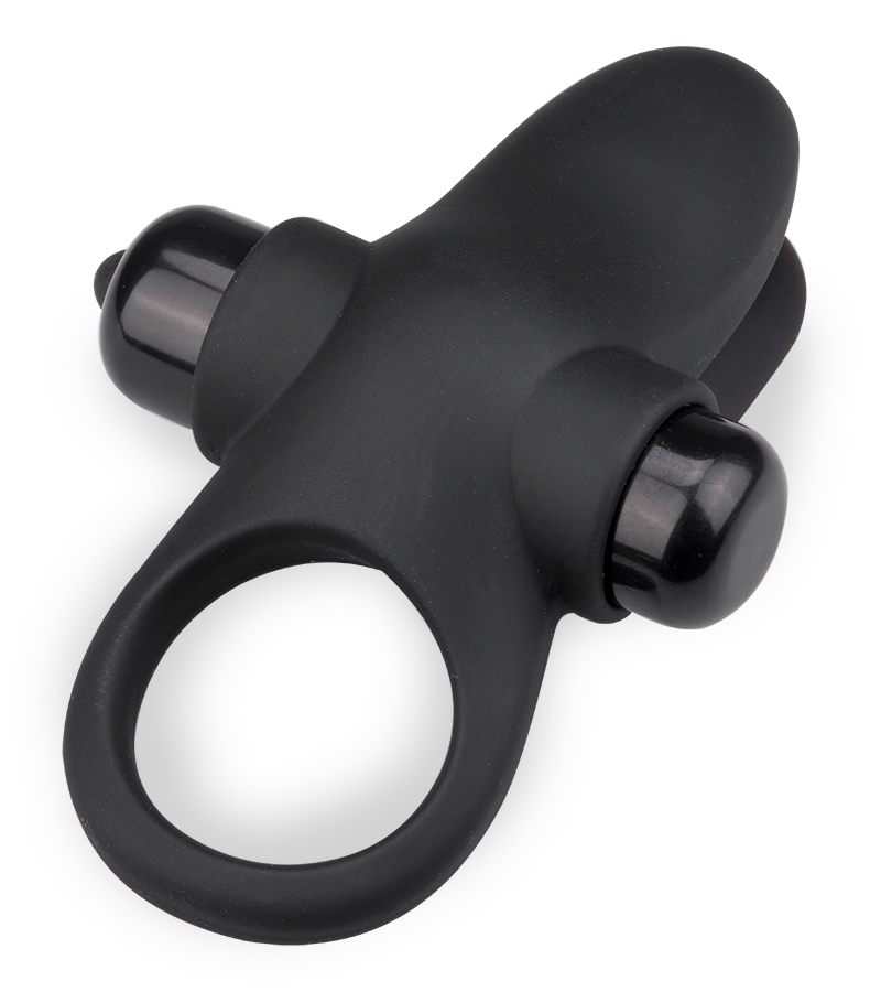 Cockring vibrant avec stimulateur clito cunnilingus