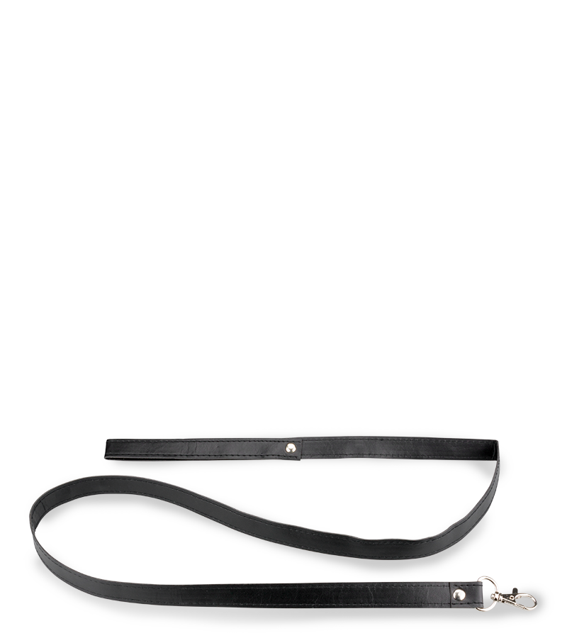Collier BDSM similicuir 1 anneau + laisse