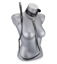Charger l'image dans la galerie, Collier cuir et laisse cuir BDSM
