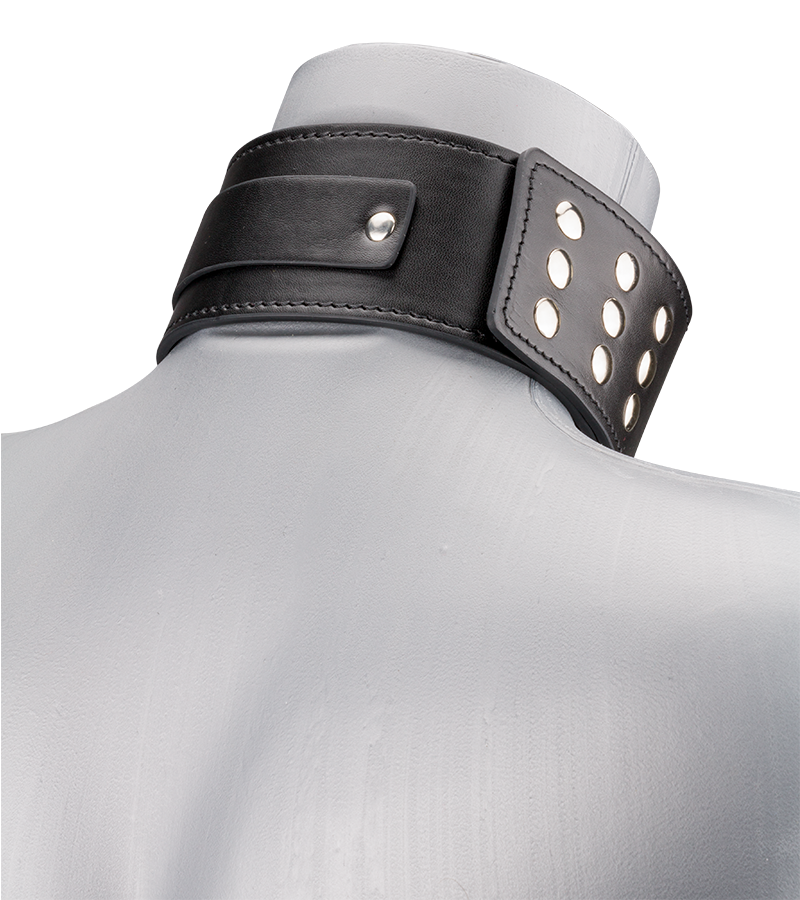 Collier et laisse en cuir BDSM