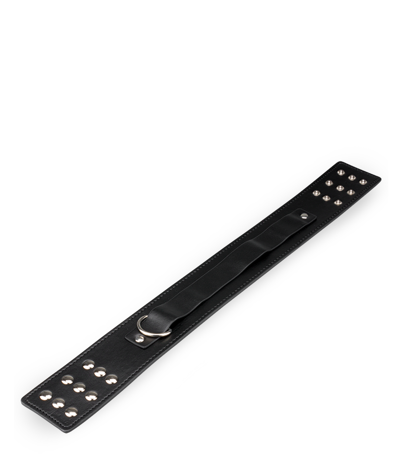 Collier et laisse en cuir BDSM