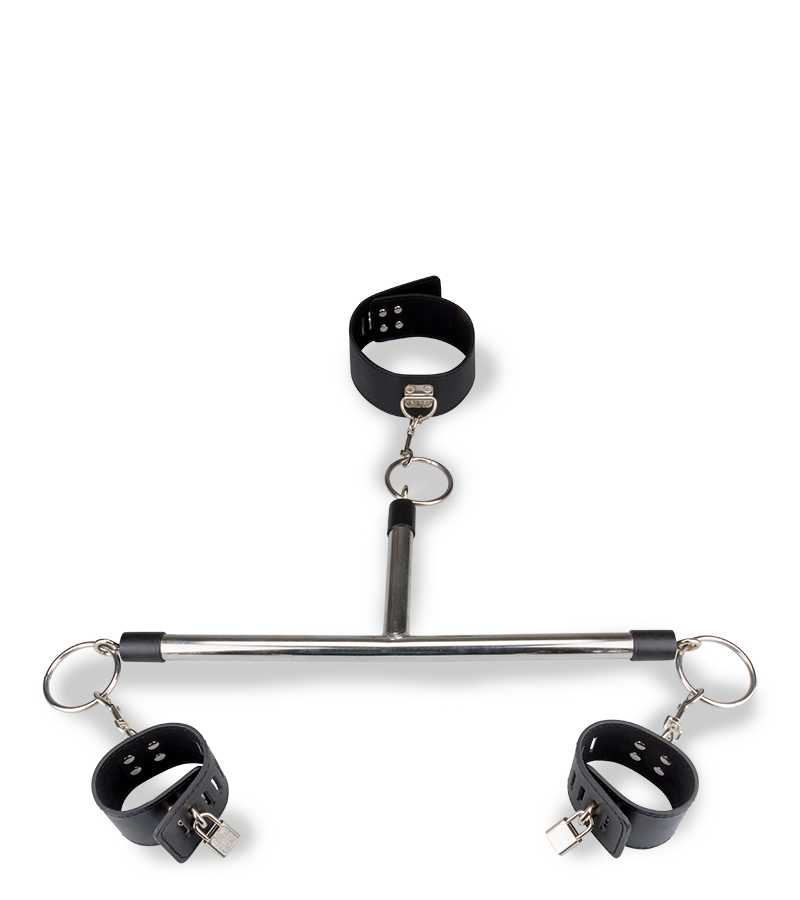 Contrainte BDSM collier et poignets