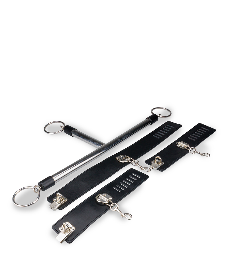 Contrainte BDSM collier et poignets