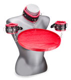 Contraintes cou et poignets avec plateau pour esclave