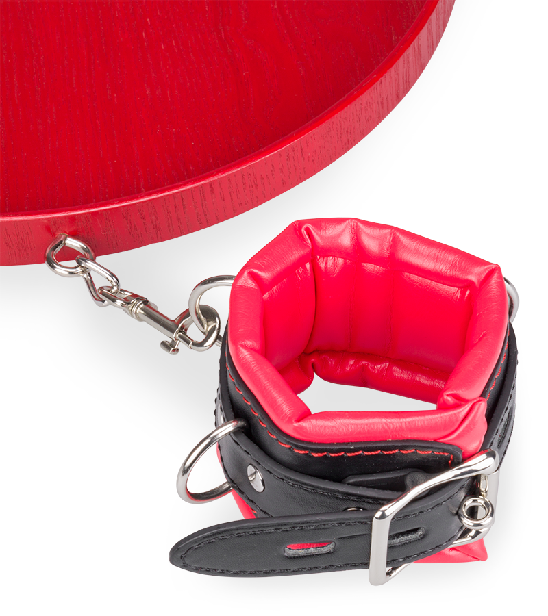 Contraintes cou et poignets avec plateau pour esclave