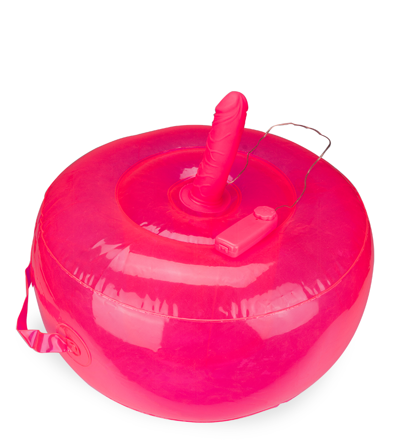 Coussin gonflable rond avec gode vibrant Ride Me