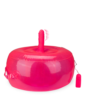 Coussin gonflable rond avec gode vibrant Ride Me