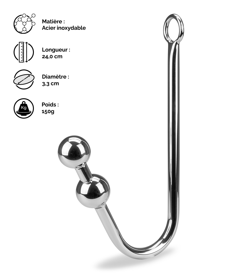 Crochet anal 2 boules Holder