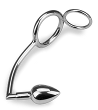 Charger l'image dans la galerie, Crochet anal avec double anneaux cockring Captain