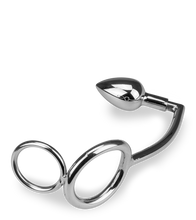 Charger l'image dans la galerie, Crochet anal avec double anneaux cockring Captain