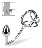 Crochet anal avec triple cockring Bondy