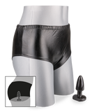 Culotte vinyle plug anal