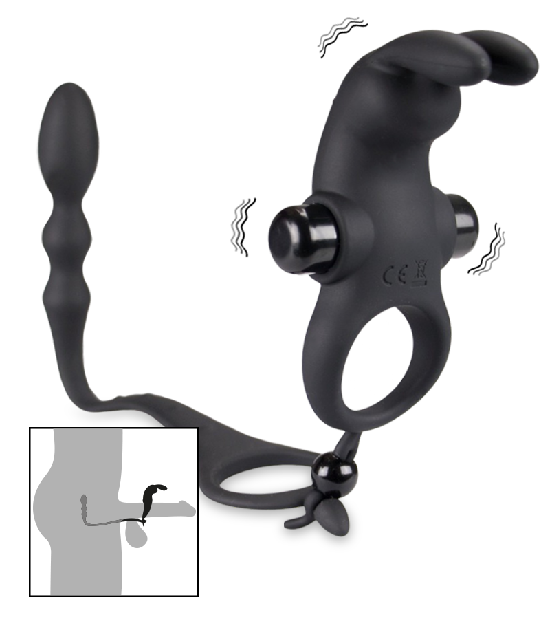 Double anneau cockring 2-en-1