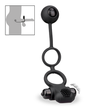 Charger l'image dans la galerie, Double anneau cockring boule anale vibrant 10 vitesses