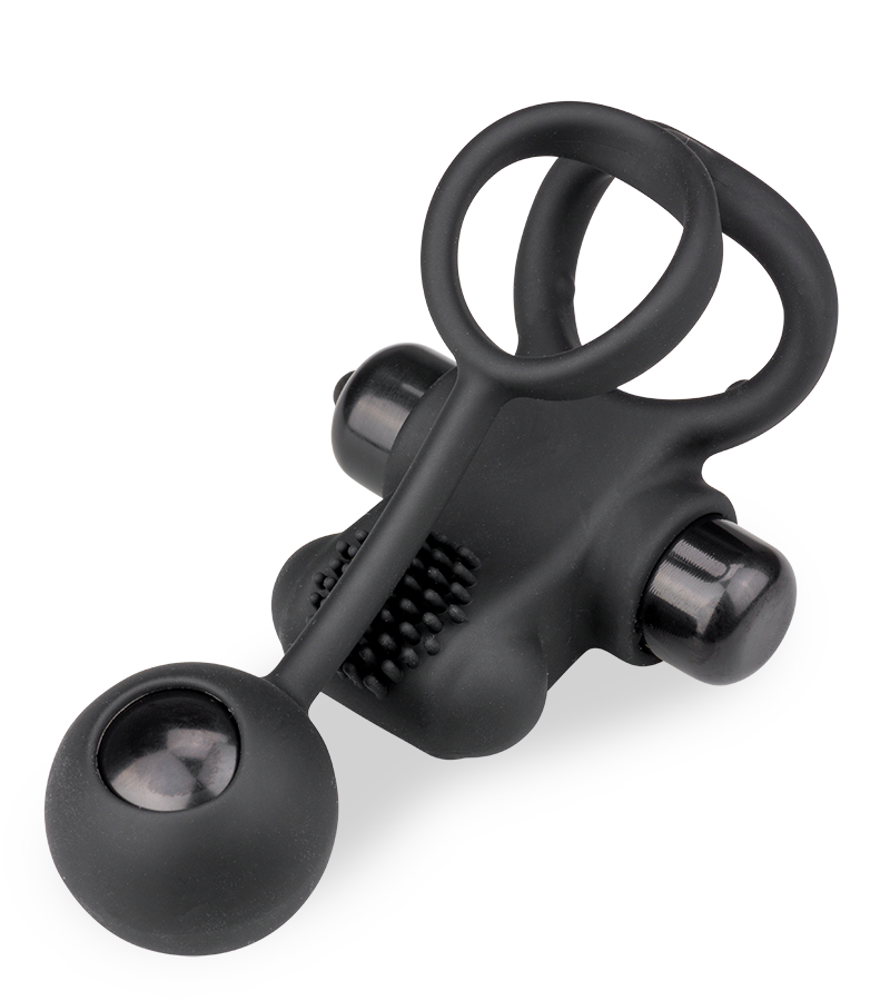 Double anneau cockring boule anale vibrant 10 vitesses