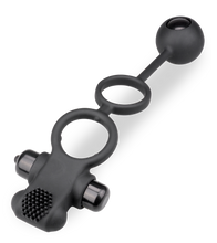 Charger l'image dans la galerie, Double anneau cockring boule anale vibrant 10 vitesses