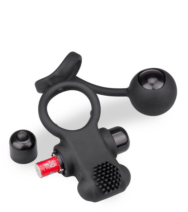 Double anneau cockring boule anale vibrant 10 vitesses