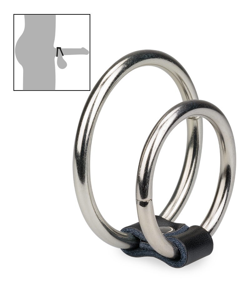 Double anneau cockring métal