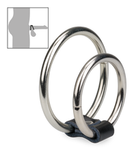 Charger l'image dans la galerie, Double anneau cockring métal