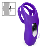 Double anneau vibrant avec stimulateur de clitoris Bora