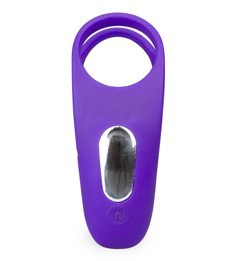 Double anneau vibrant avec stimulateur de clitoris Bora