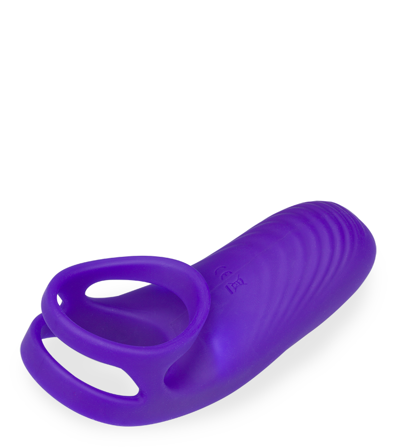 Double anneau vibrant avec stimulateur de clitoris Bora