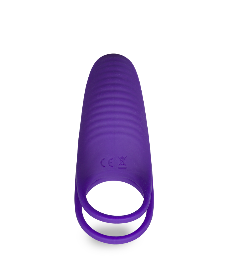 Double anneau vibrant avec stimulateur de clitoris Bucci