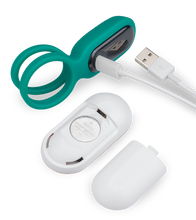 Charger l'image dans la galerie, Double anneau vibrant avec stimulateur de clitoris Unity