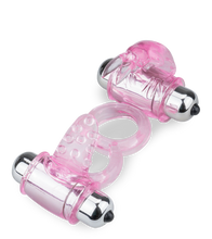 Charger l'image dans la galerie, Double anneau vibrant langue et rabbit