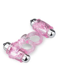 Charger l'image dans la galerie, Double anneau vibrant langue et rabbit