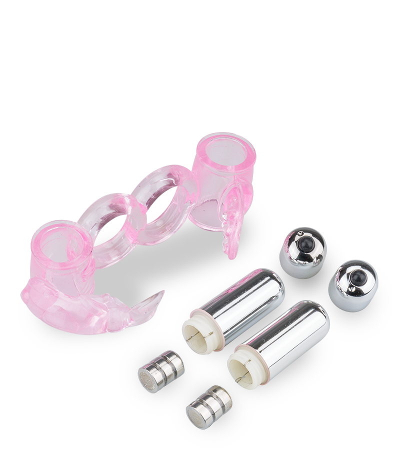 Double anneau vibrant langue et rabbit