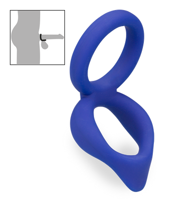 Double cockring en silicone Moon