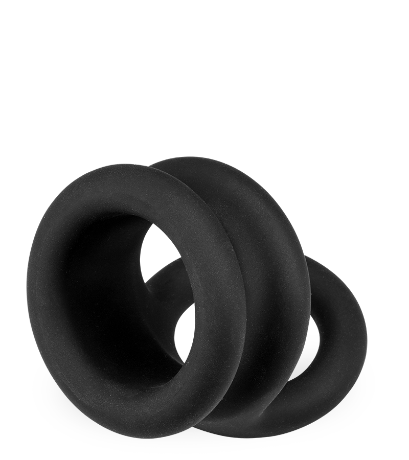 Double cockring pénis et testicules Plop