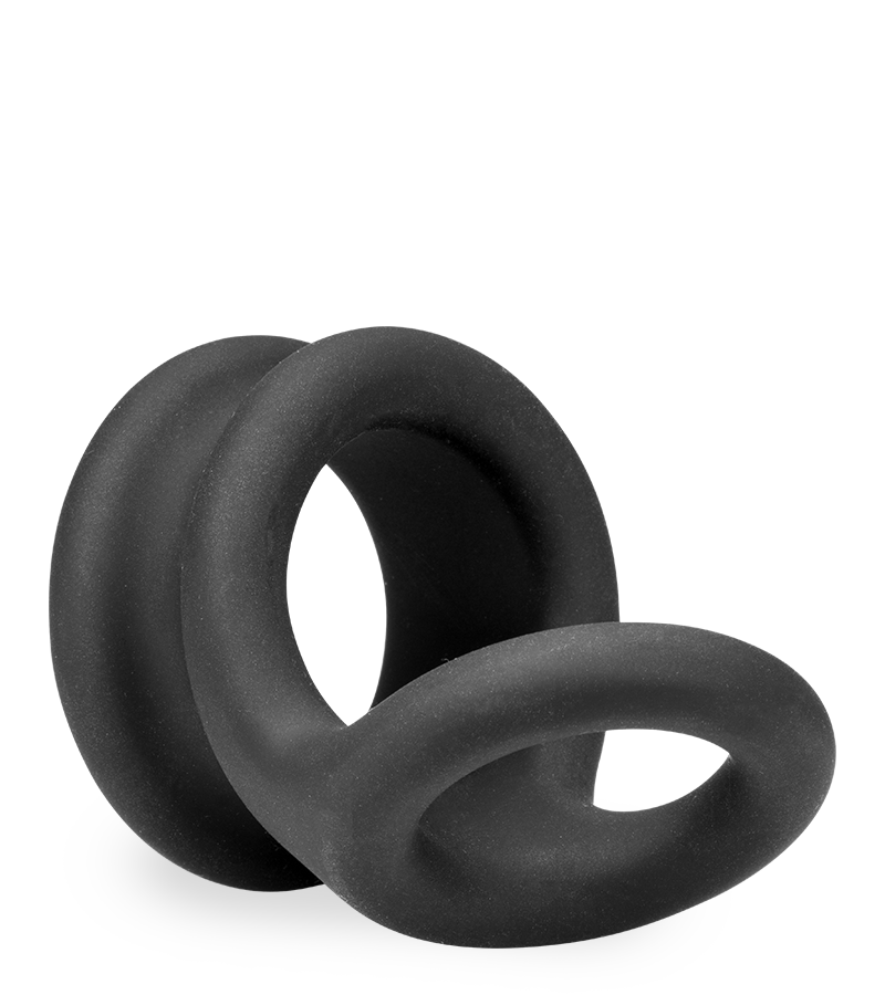 Double cockring pénis et testicules Plop